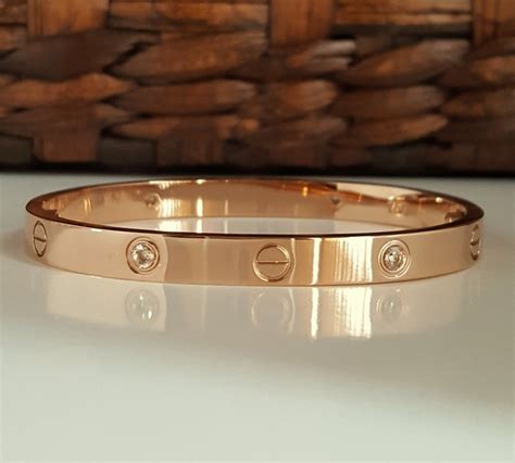 Cartier gold bracelet with screws